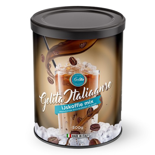 Italian Ice Coffee mix @ home  Label Design by Senchy