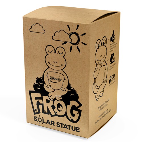 Create a creative box design for Solar Frog Design by interaksi