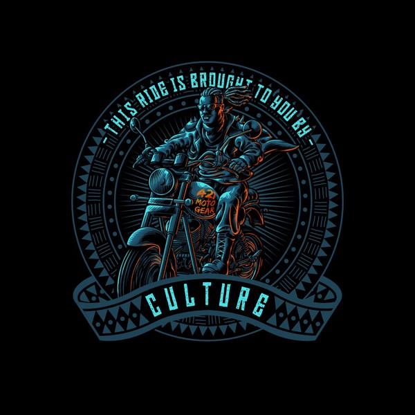 Design by N V R design titled "culture motorcycle"