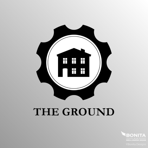 Logo for community owned startup co-working space The Ground Design by Bonita90