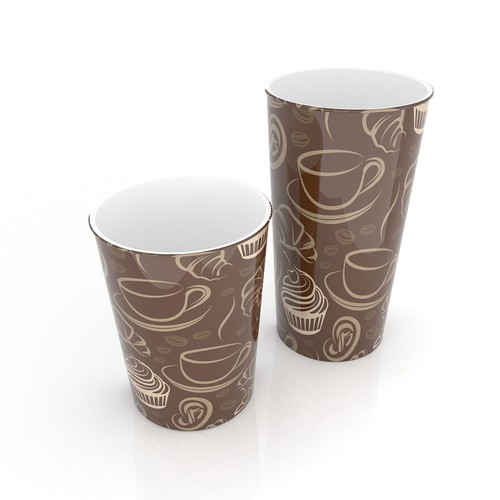 Artwork Design for Paper Cups Diseño de Modelab X