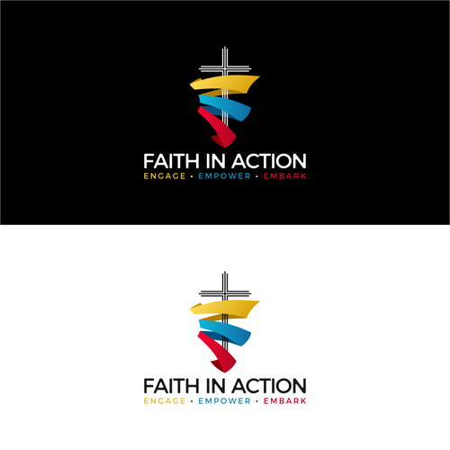 Design an inspiring and creative logo for our new vision: Faith in Action! Design by DC | DesignBr