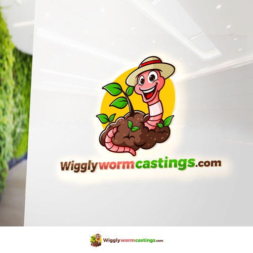 Logo design for worm farm-ontwerp door Basstome