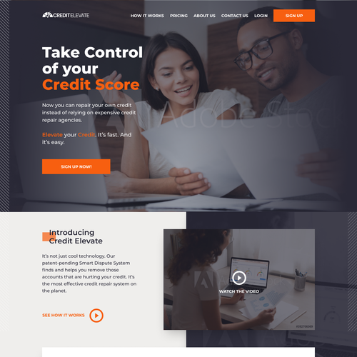 Personal finance company needs you to take our initial website design to the next level! Design by Say Hey Studio