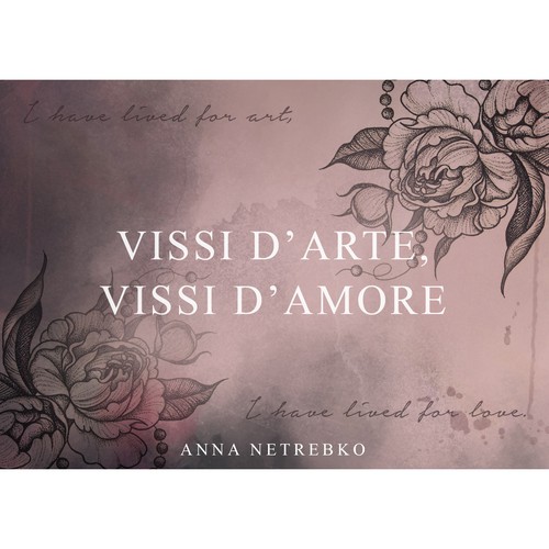 Illustrate a key visual to promote Anna Netrebko’s new album Design by Mesyats