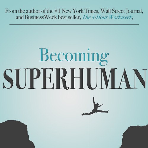 "Becoming Superhuman" Book Cover Design by patrickryan
