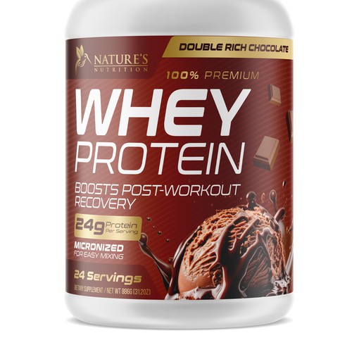 Tasty Whey Protein Chocolate Design Needed for Nature's Nutrition Design réalisé par UnderTheSea™