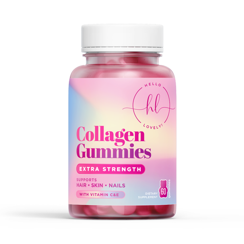 Hello Lovely needs a Collagen Gummies product label Design by Christina MM