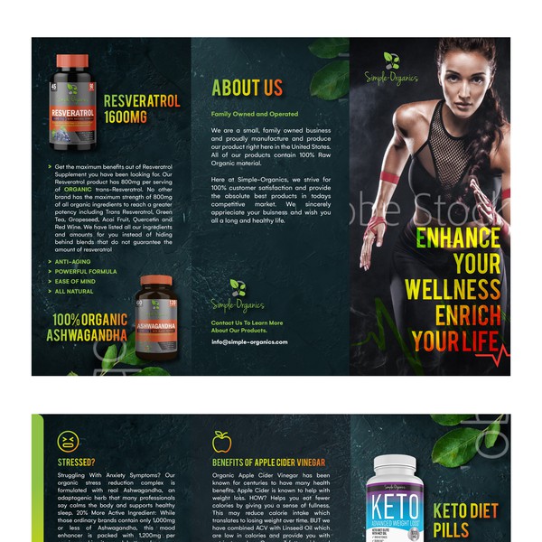 Design a brochure for CBD