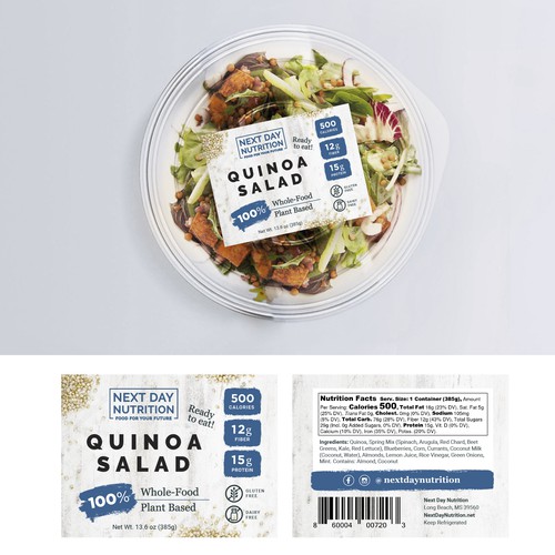 Plant-based food label design Design by Mz•SquirL