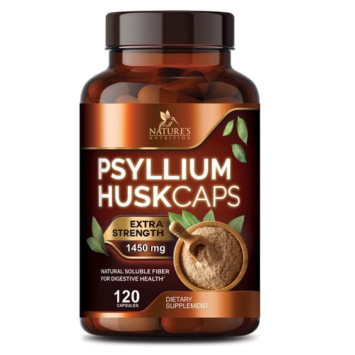 Natural Psyllium Husk Capsules Design needed for Nature's Nutrition Design by sapienpack