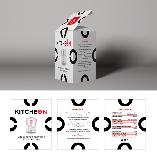 Love to cook? Design product packaging for a must have kitchen accessory! Design by Kat.Fil