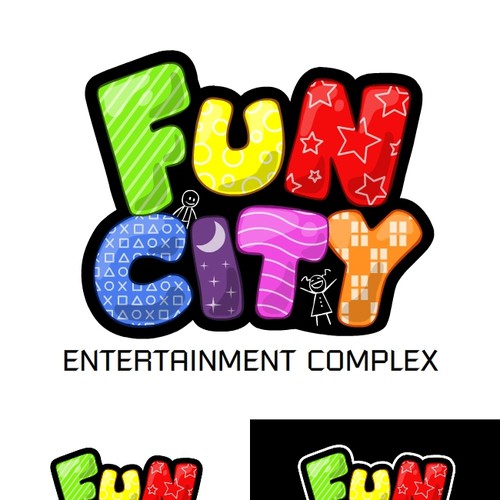 Logo Design for Fun City Diseño de Aviv from Tel-Aviv