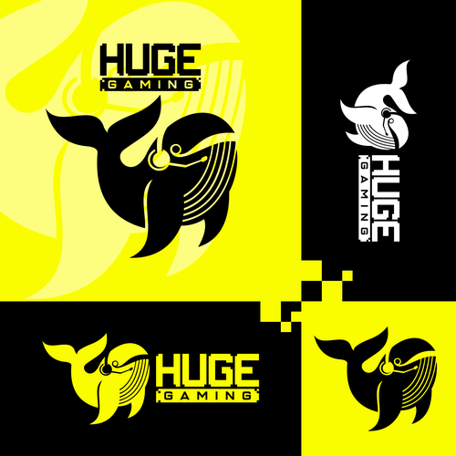 Huge Gaming Logo and Brand Identity Design by Logologic™