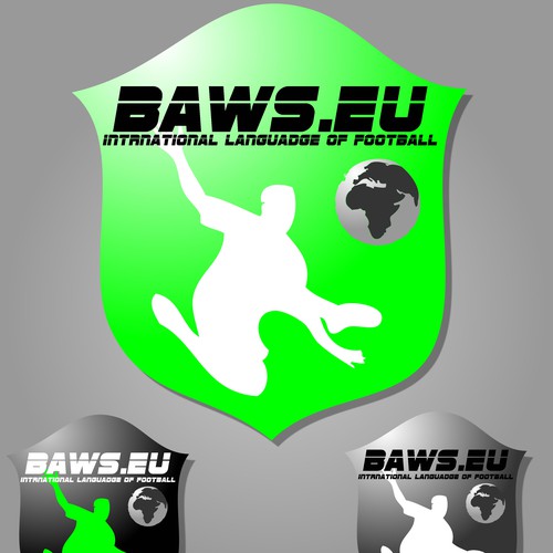 Global football (soccer) logo - baws.eu Design by samivo