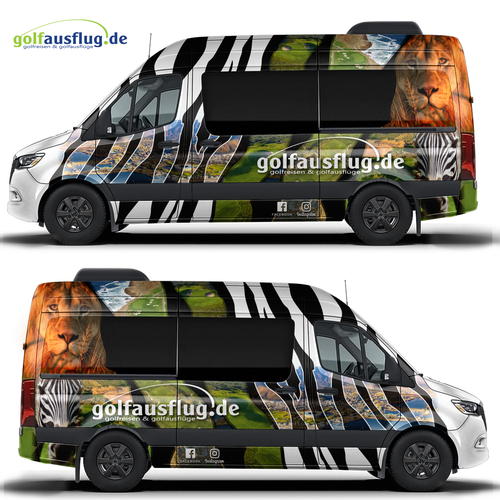 Mini Bus wraping for touristik Mercedes Sprinter Design by adelea