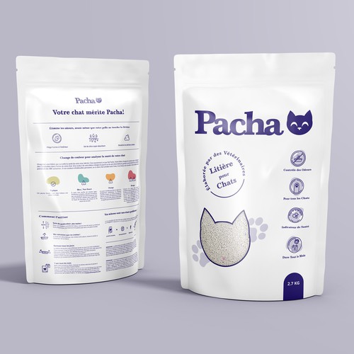 Cat Litter startup Minimalistic packaging - Contest Design by Inmyde