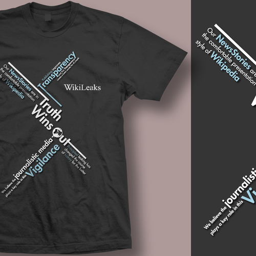 New t-shirt design(s) wanted for WikiLeaks Ontwerp door RadiantSelfTreasures