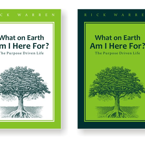 Book cover redesign for "What on Earth Am I Here For? The Purpose Driven Life" by Rick Warren Design by Aries N