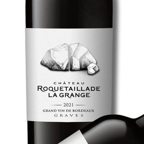 Label redesign: Attractive French Wine Label representing a carved rock Design réalisé par Debdutta*