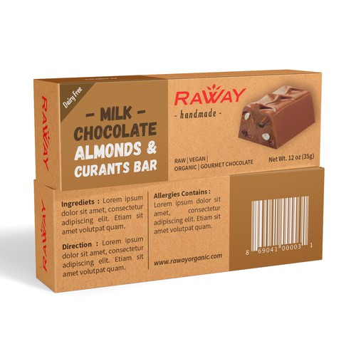 Raway Organic Chocolate needs a powerful, unique design. Design by syakuro