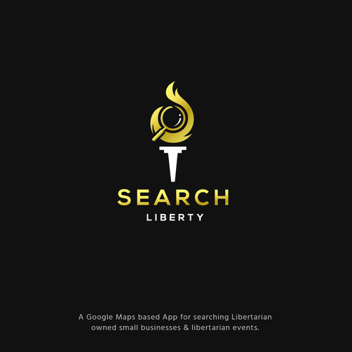 Sexy Techy Dark Modern Brand for Libertarians Design by jacondsign