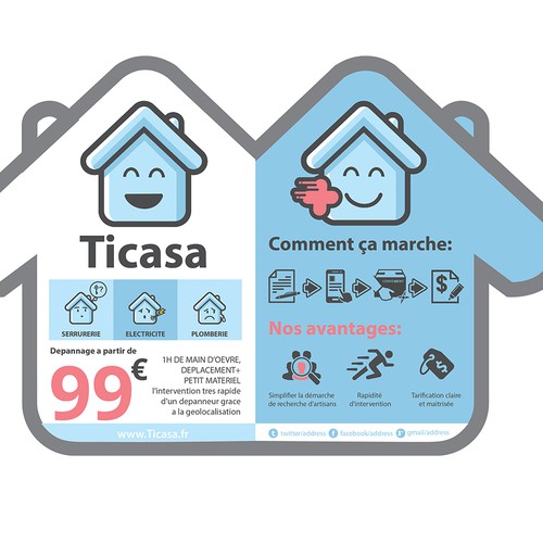 Proposta di design per un contest della categoria Cartolina, volantino o stampa realizzata da Wuri