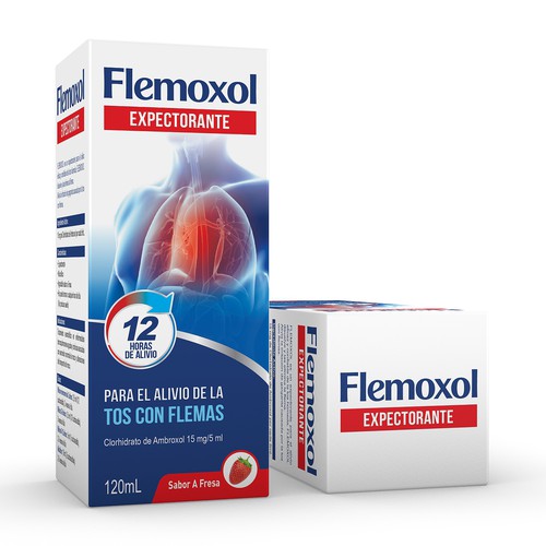 Llamativo empaque para FLEMOXOL Design by FreshApple@Michelle