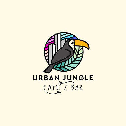 Logo for "Urban Jungle - Bar" - a jungle themed, modern and innovative restaurant Design by Byte&Pixel