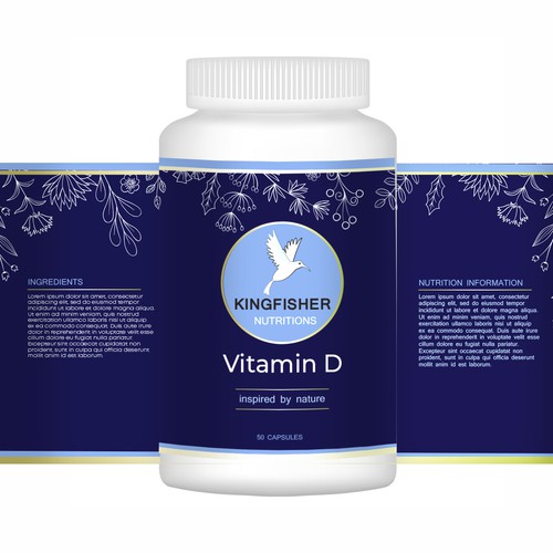 Supplements Label for Kingfisher Nutrition Product label contest