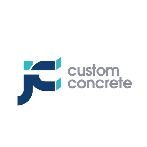 Jc custom concrete needs a bold and colourful logo Design by ArmirB