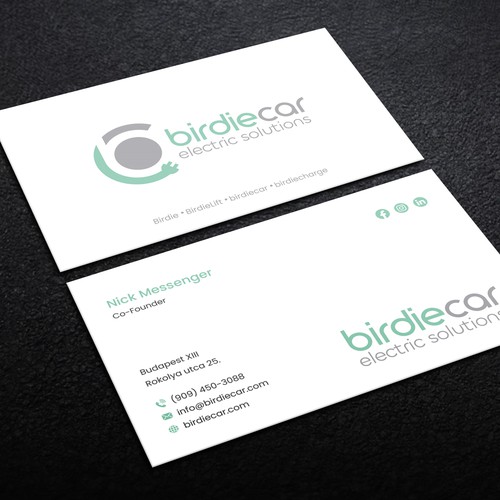 business card for company called birdie Design by Lvana_art©