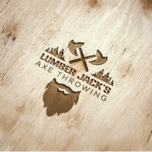 New logo with character design for Axe Throwing facility Design by -hypatia-