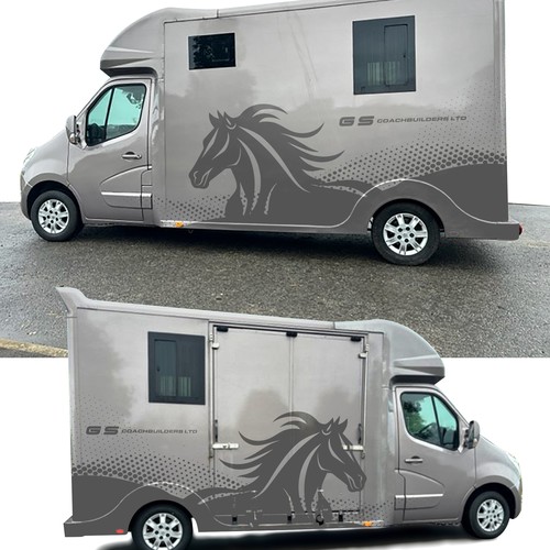 Stunning Horsebox Graphics Design Design by Nadun Prabodana