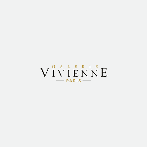 Refonte logo galerie Vivienne Design by uno 8