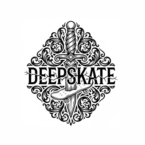 DEEPSKATE a tattoo inspired logo design