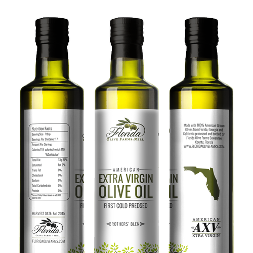 Olive Oil Bottle Label Design by Nanoz Abdi