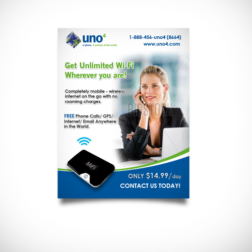 Uno4 Phone Rental needs a new business or advertising Design by dizzyclown