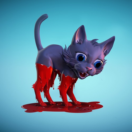 Designs | Looking for A 3 Dimensional Cat That Was Dipped in Liquid ...