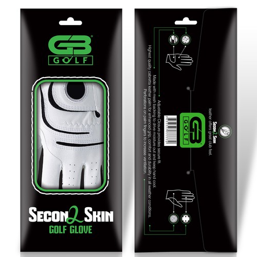 Create sleek golf glove packaging for Grip Boost Design by milan.kelecevic