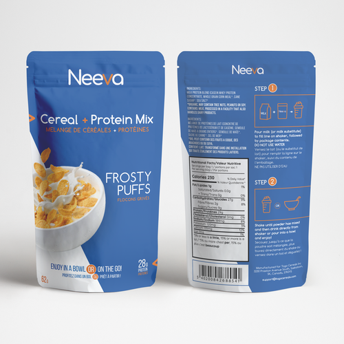 SIMPLE Yet FUN Pouch Design for On-The-Go CEREAL Design von esportable