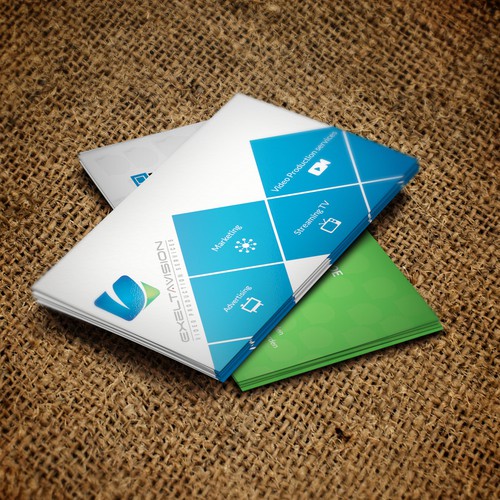 Business Card to represent THREE Service Divisions Design by Twin Ashek Masum