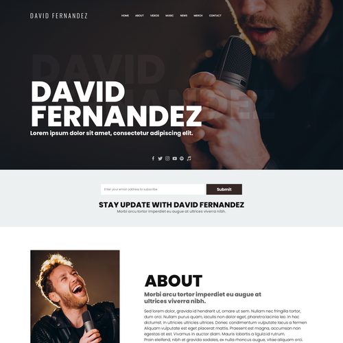 Design a website for artists of a London-based record label. Design by xandreanx.