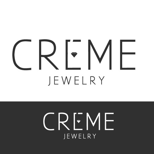 New logo wanted for Créme Jewelry Design by GREYYCLOUD