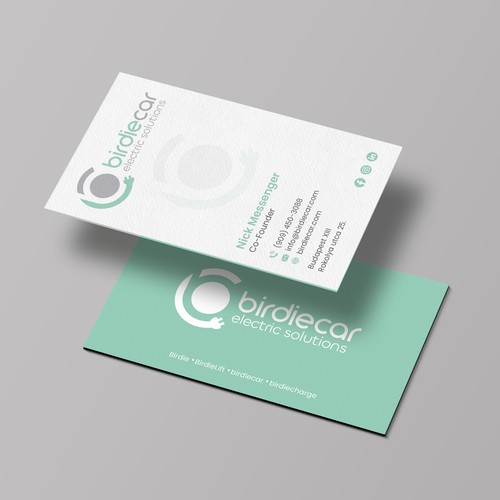 business card for company called birdie Design by Lvana_art©