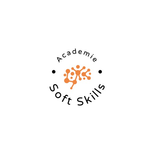 Logo and visual identity for the "Soft Skills Academy"  (100% online trainings on soft-skills topics Design by Vito Arvy