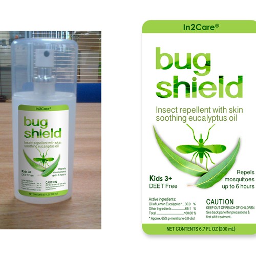 A product label for an insect repellent based on African lemon eucalyptus oil Design réalisé par SulieCreative