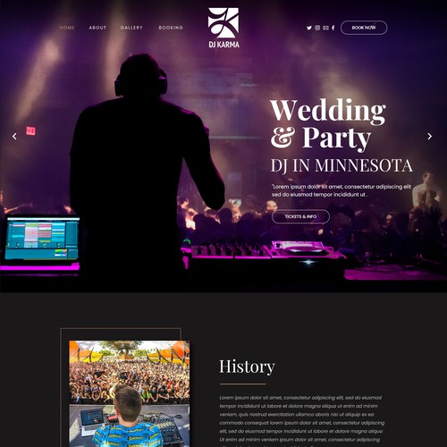 dj karma - playing good music since 2007 Design by Digitechtic