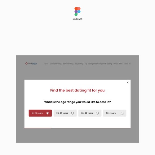 Engaging quiz feature design for product comparison website Design by DezainHub