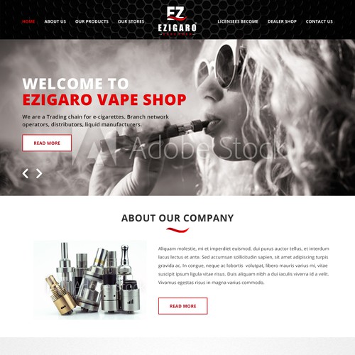 Web page design contest entry by pb⚡️